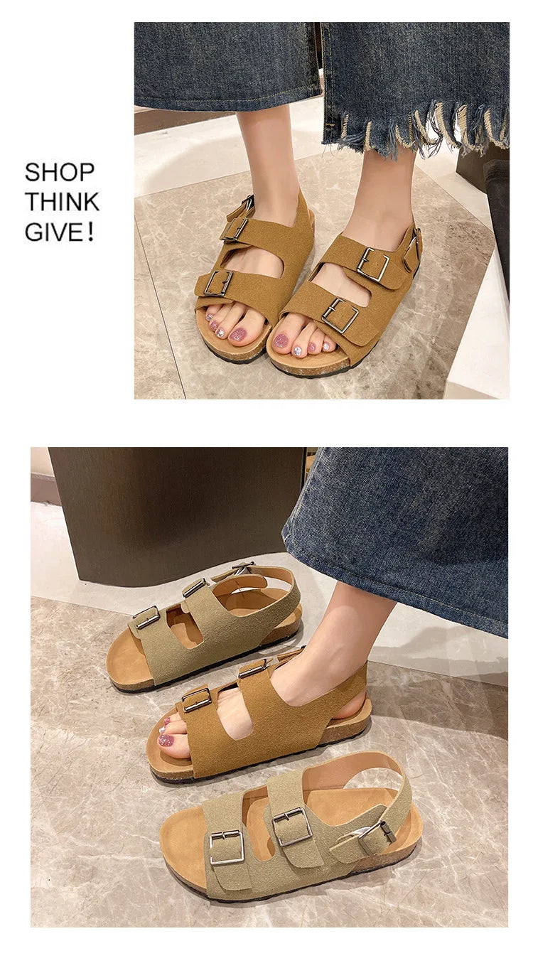 Damen-Vintage-Sandalen 2025: Anti-Slip Matte Platform Beach Casual - Retro-Charme Größe 36-42