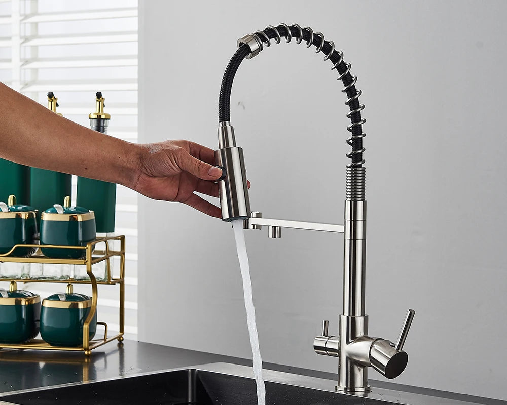 Schwarzer Gefilterter Küchen Wasserfilter