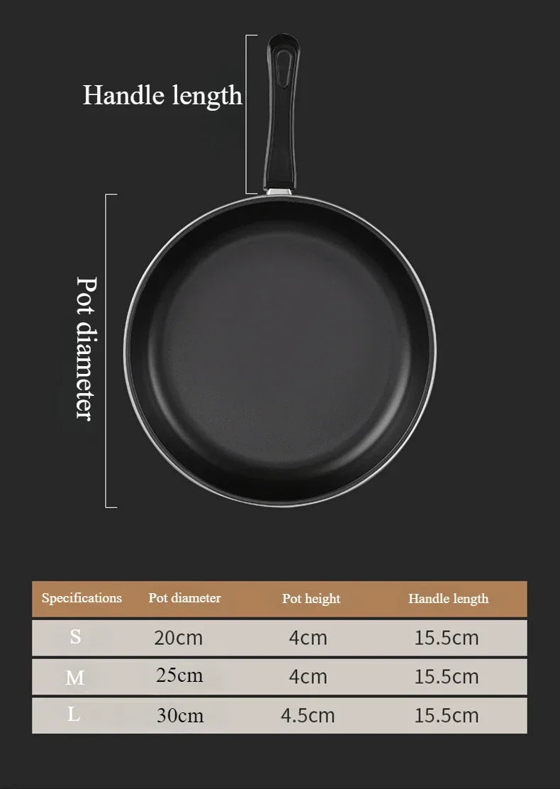 Chef Gusseisen Pfannen Set - 20/25/30cm Antihaft Induktion