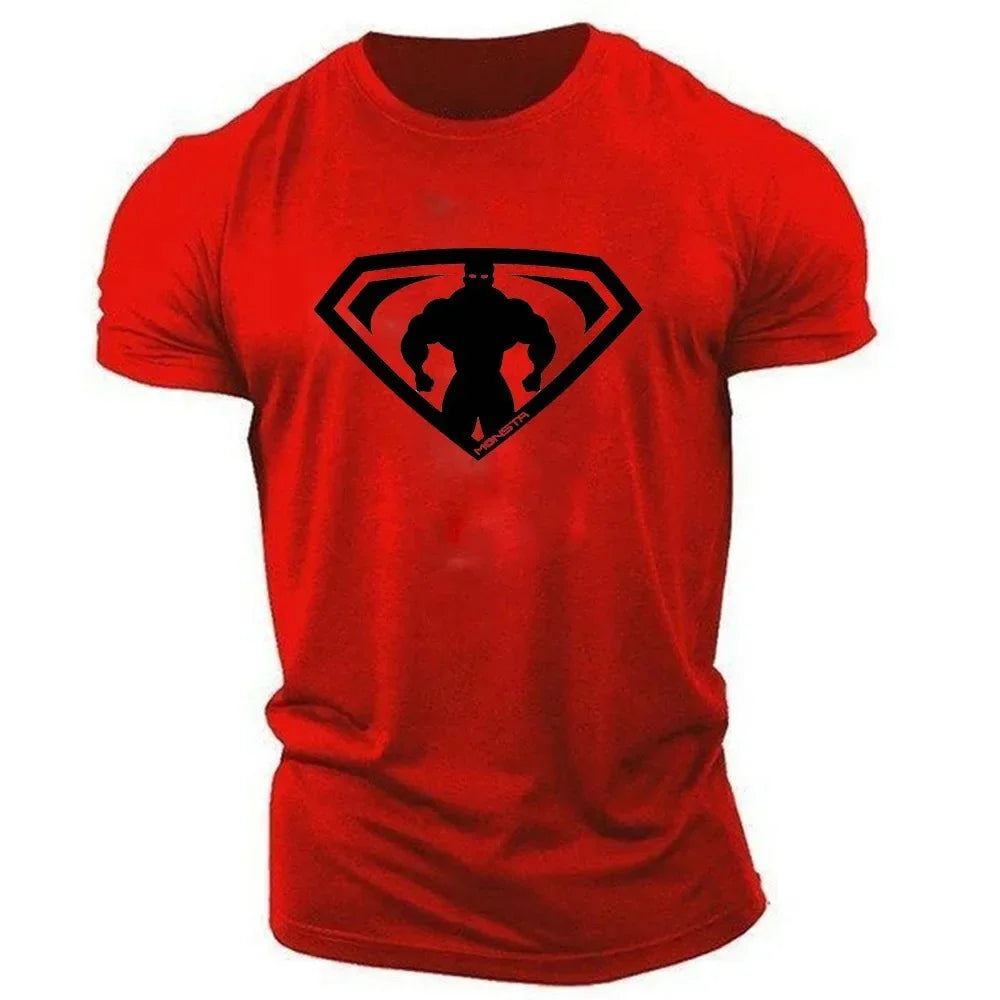 Herren T-Shirt 2025 - Summer Casual Outdoor Sports 2D Cartoon Print Quick Drying Crewneck