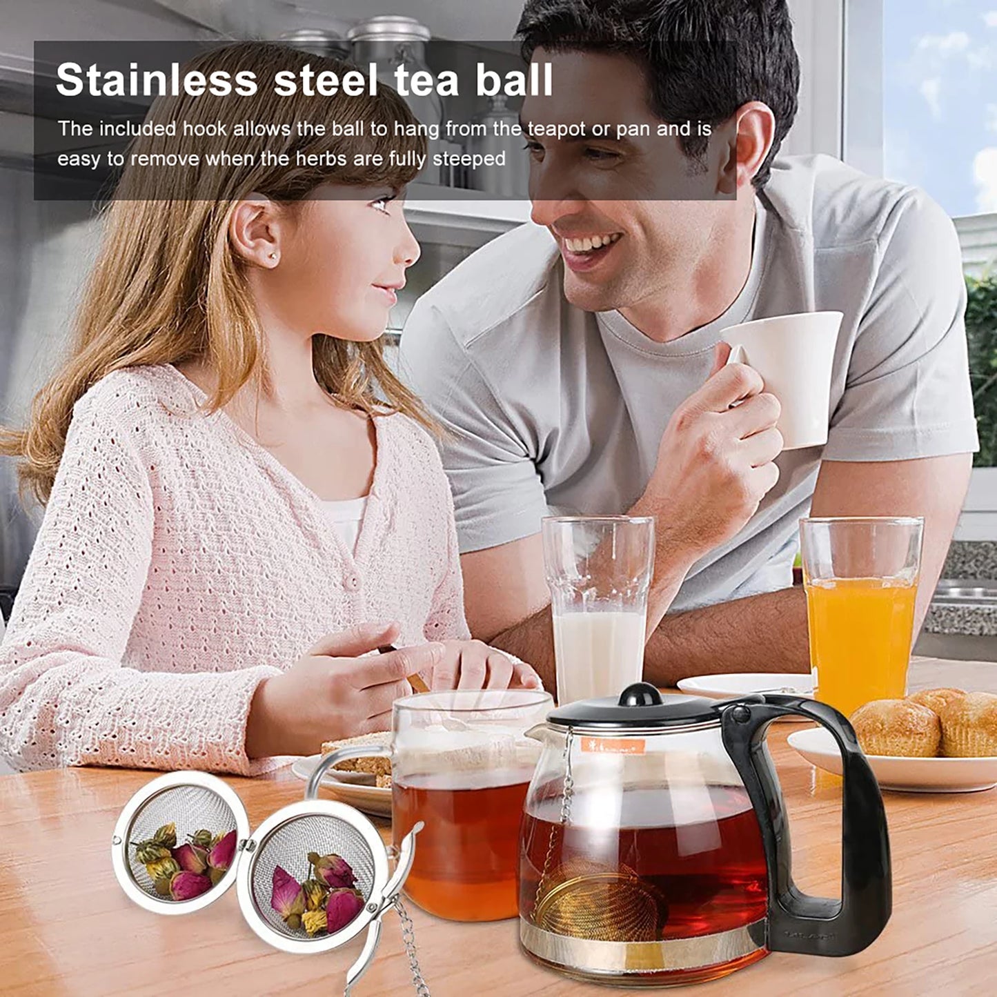 Tee-Sieb 2025: 8-20PCS Edelstahl Spice Tea Ball - Filter Strainer Infuser Sphere Kitchen Tools Collection