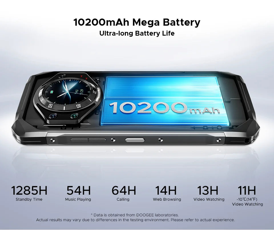 DOOGEE S119 Robustes Smartphone - 10200 mAh Akku, 33W, 6.72 Zoll