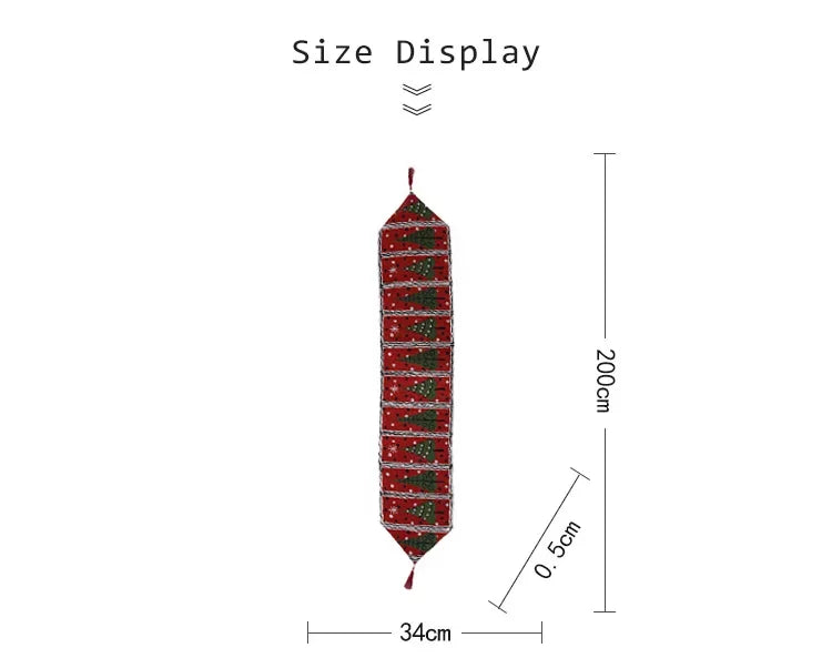 FestiveTree Tischdecke Santa Rot - Kapazität 1 Stück, Größe 135x180 cm