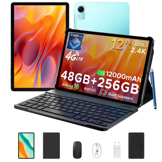 POCKAM P12 Pro - 12000mAh Akku, 12 Zoll Display, 120 Hz