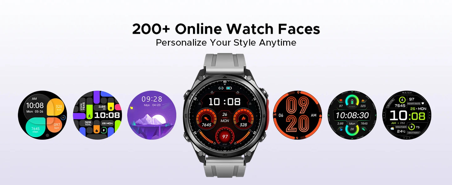 DOOGEE ANYWISE W1 PRO Smartwatch 5ATM - Kapazität 350 mAh, Display 1,4