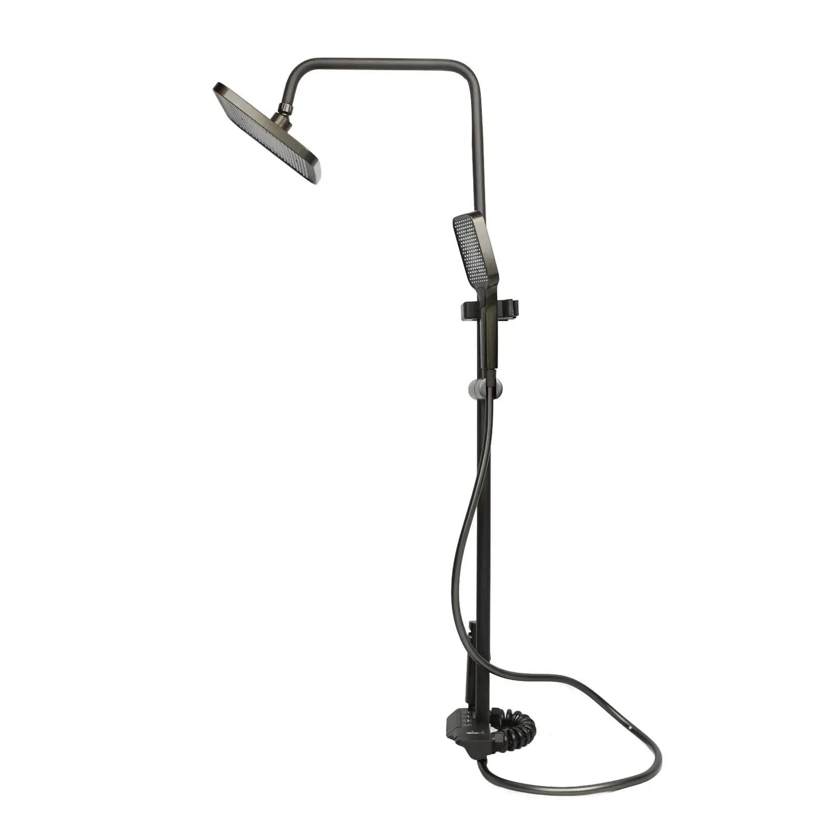 Wandmontierte Duschvorrichtungen, rostfrei, komplettes Duschkopf-Set mit unabhängiger Steuerung, feines Kupfer mit Thermostat für Zuhause by Golden Bridge Store