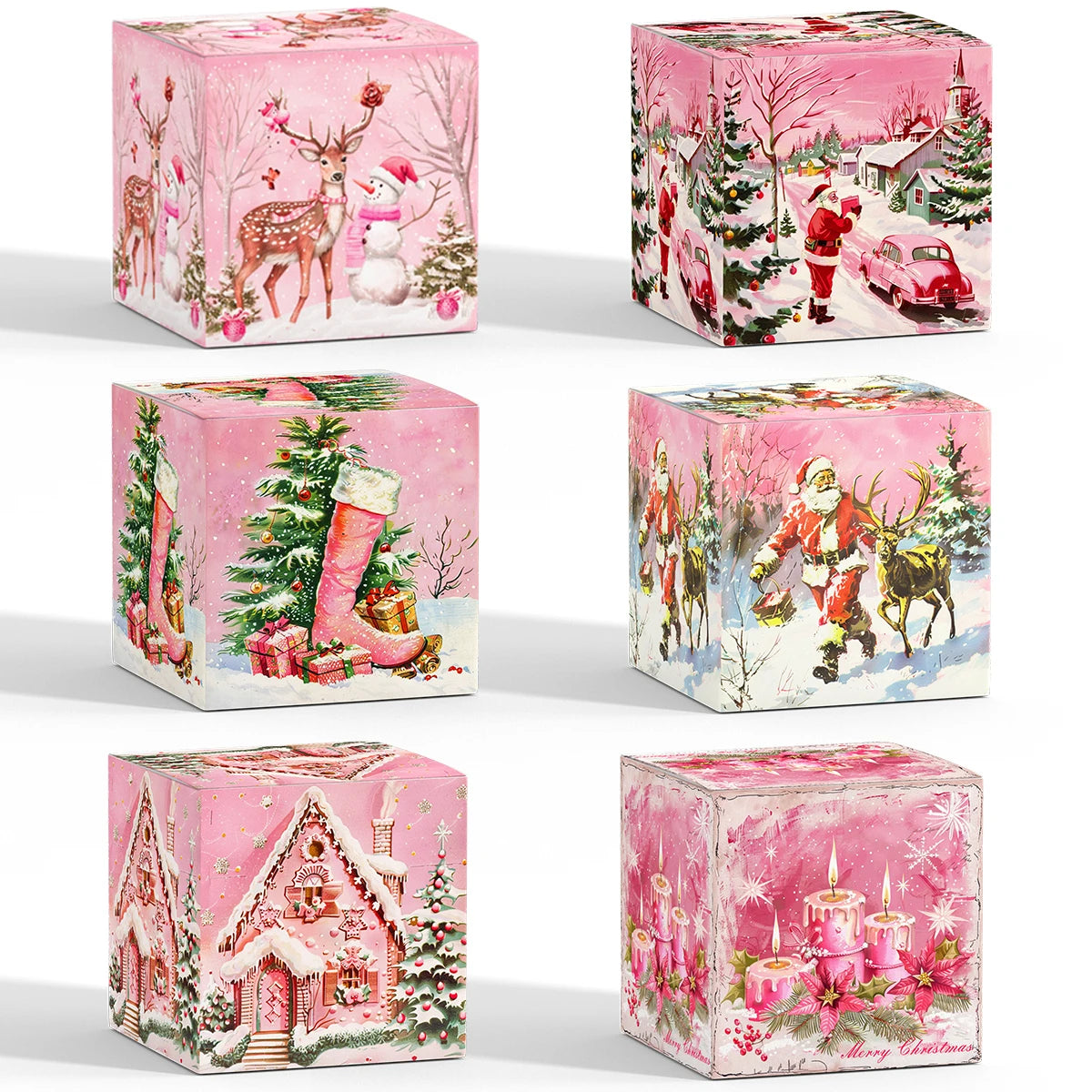 WEIGAOCN Neu Geschenkbox Cartoons - Inhalt 6/12 Stk, Material Papierkarton