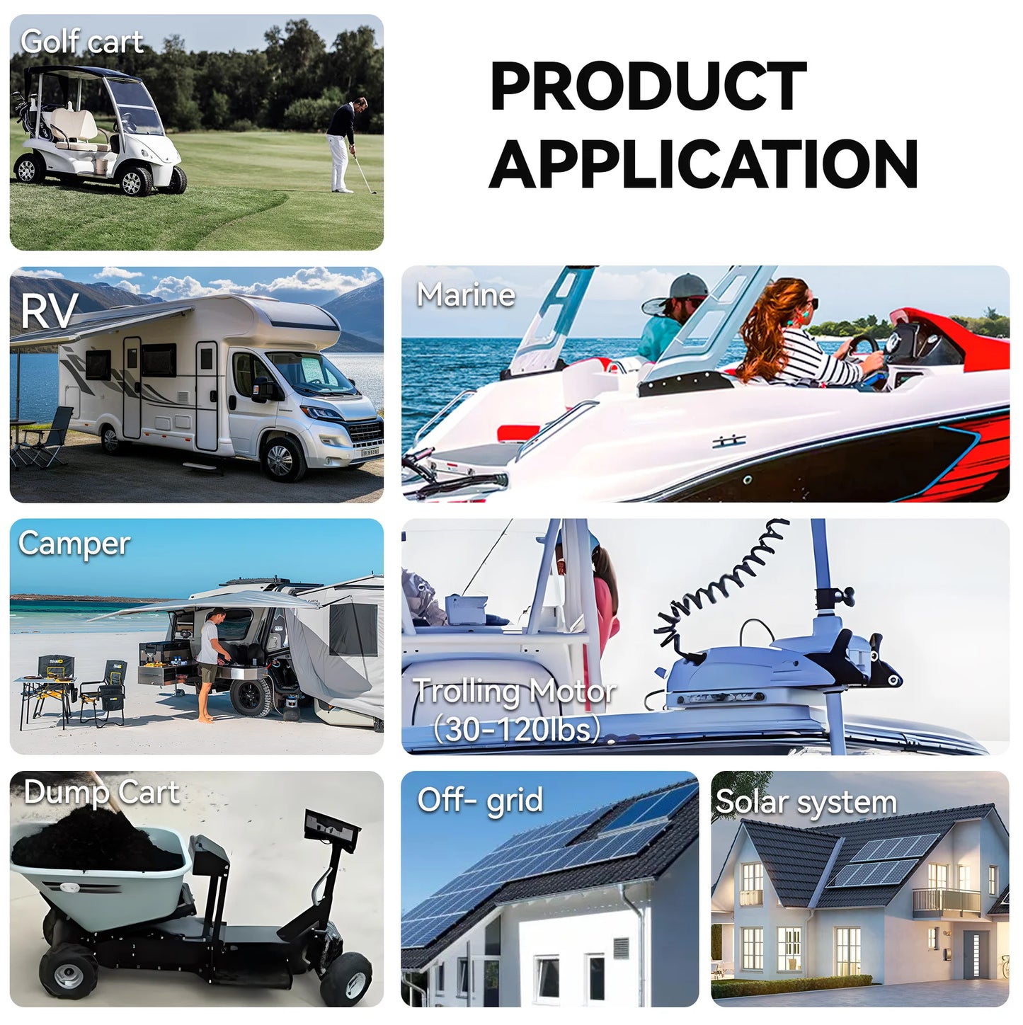 12V 300Ah LiFePO4 Batterie - Lithium-Eisenphosphat-Batterie mit 200A BMS für RV, Camper, Golfwagen, Off-Road und Off-Grid Anwendungen