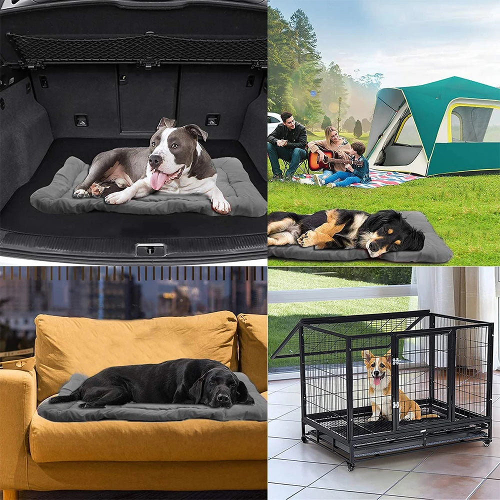 Hundebett 2025: PETRAVEL Outdoor Dog Bed Portable Camping Travel - Foldable Dog Mat Waterproof Non-Slip Machine Washable Pet Accessories Collection
