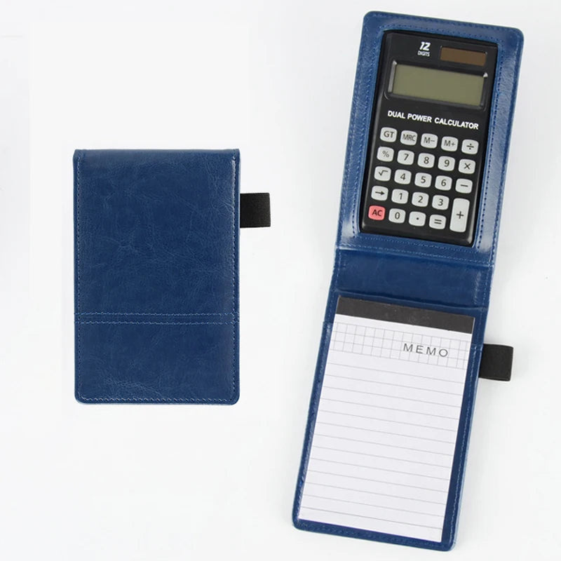Portable PU Leather A7 Multifunctional Notebook Business Office Notebook with Calculator