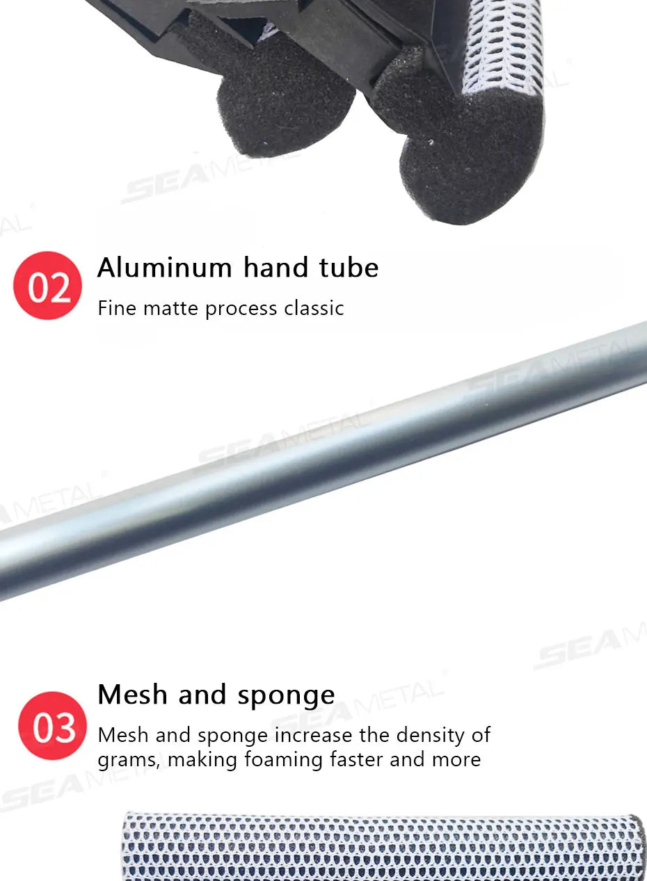 SEAMETAL T-Wischer Fensterreiniger Spiegel - 48×20×6 cm