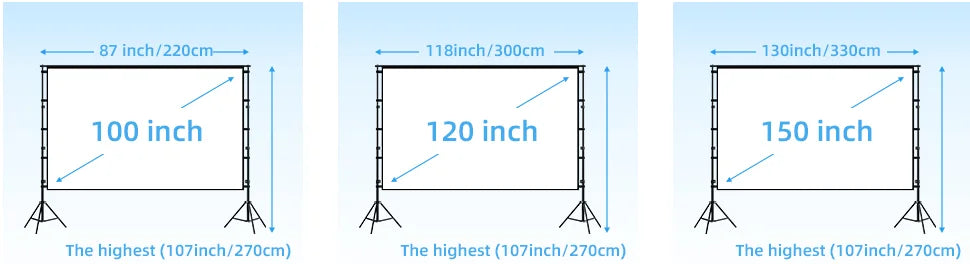Projektor-Leinwand 2025: VEIDADZ Portable Stand-Screen - Home Theater Collection