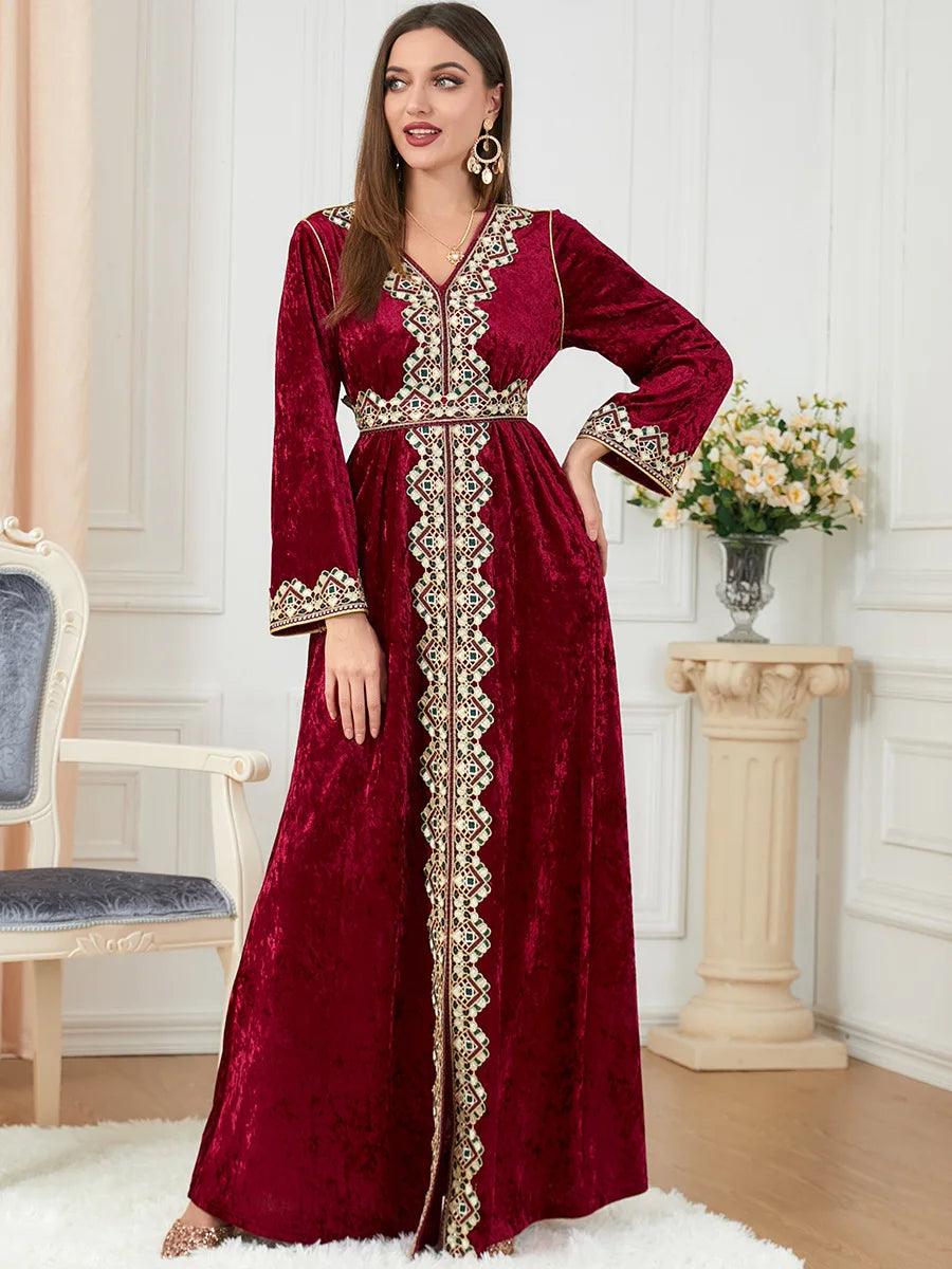 Elegant Dubai inspired dress for muslim women,Modest & stylish fashion
