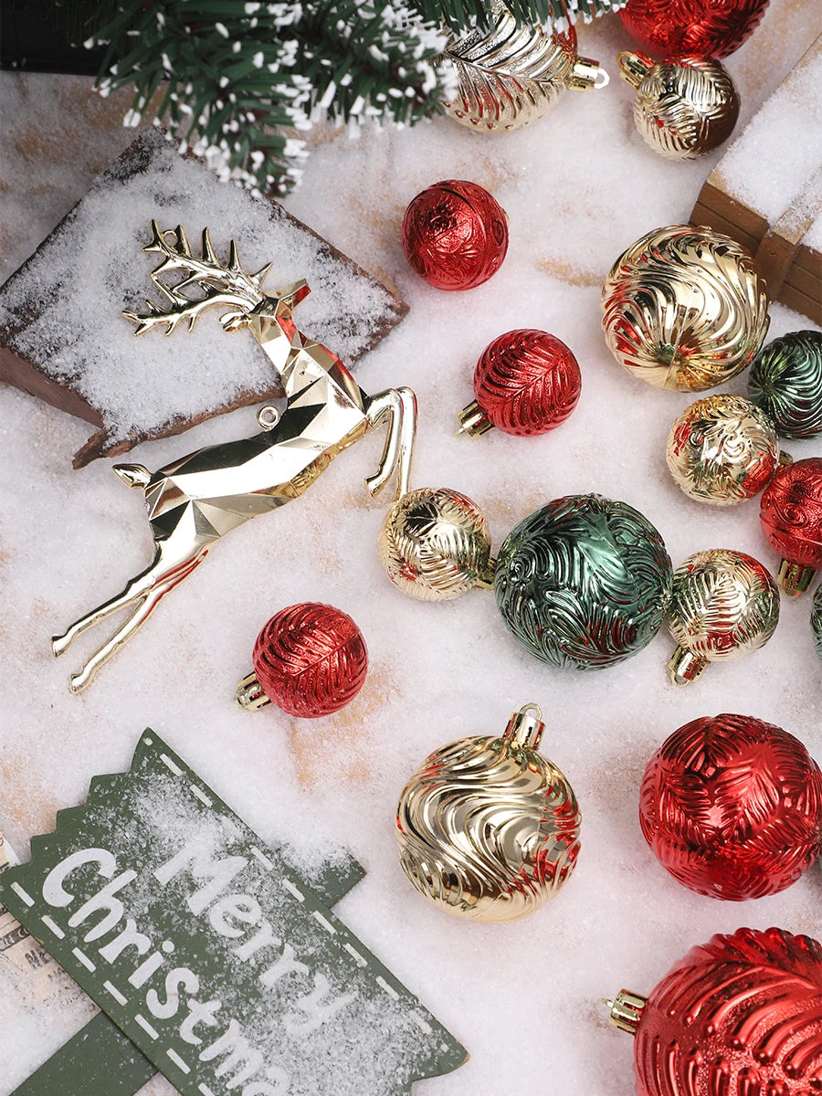 Bulk Christmas Ornaments 338 Bruchsicher - Inhalt 6 Stück, Größe 6 cm