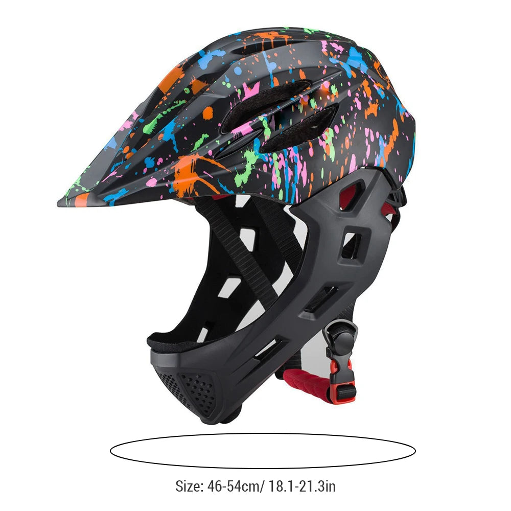 Children's Helmets Adjustable Breathable Roller Balance Bbike Sports Helmet LED Bicycle Riding Scooter Children's Full Helmet