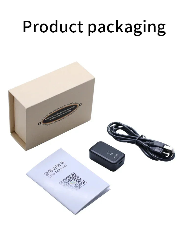 GPS-Tracker 2025: GF-22 Car Tracker Device Strong Magnetic - Automatic Alarm Motorcycle Car Mini GPS Trackers Voice Control Anti-Lost Device Locator Collection