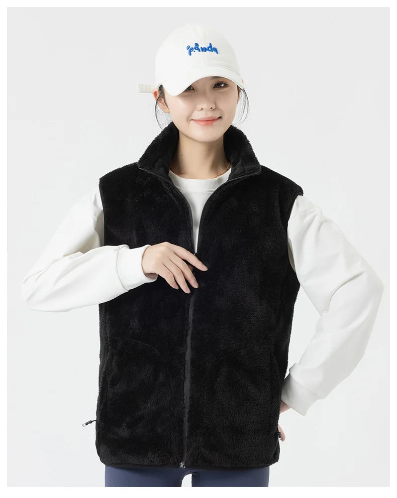 Ippolich 9-Zonen Smart-Heizjacke - Korallenfleece USB M-XL