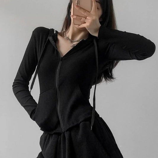 Rimocy Street Style Hoodie Reißverschluss - Kurz 4-16Zoll