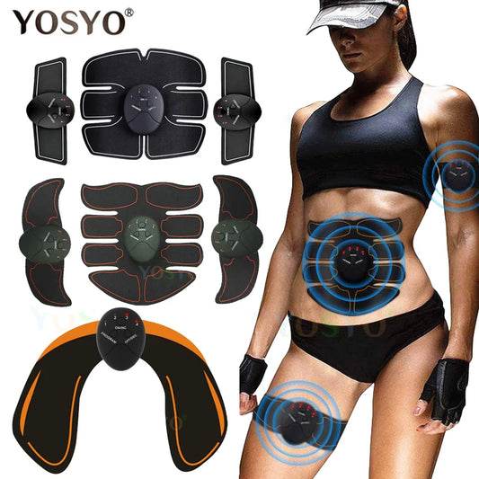 EMS Drahtlos Muskel Stimulator Trainer Smart Fitness Bauch Training Elektrisch Gewichtsverlust Aufkleber Körper Schlankheit Massagegerät