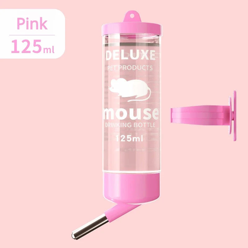 Haustier-Wasserspender 2025: Pet Water Bottle Automatic Water Feeder Hanging Pet Dog Drinking Bowl Plastic Water Dispenser Pet Supplies 80ML/125ML Collection