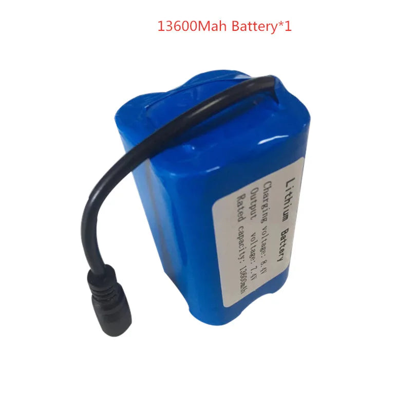 RC-Boot-Akku 2025: 7.4V 13600Mah 6800Mah Battery For V020 V900 2011-5 V007 C18 H18 V18 D18B FX88 - Remote Control RC Fishing Bait Boat Battery Parts Collection