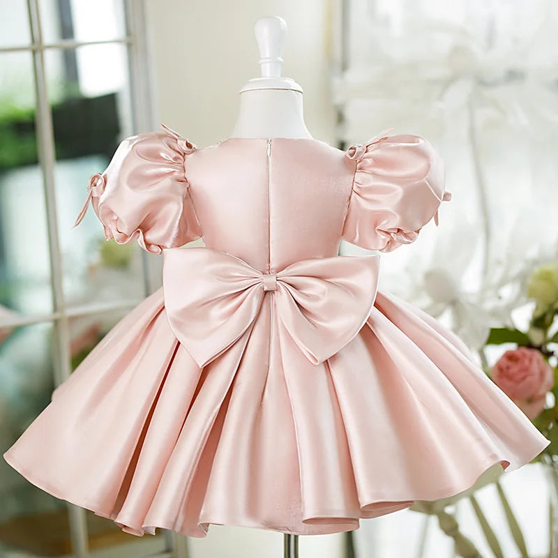 Prinzessinnenkleid 2025: Children's Princess Dress Performance Small Host - Girls' Birthday Banquet Flower Kids Clothes Collection