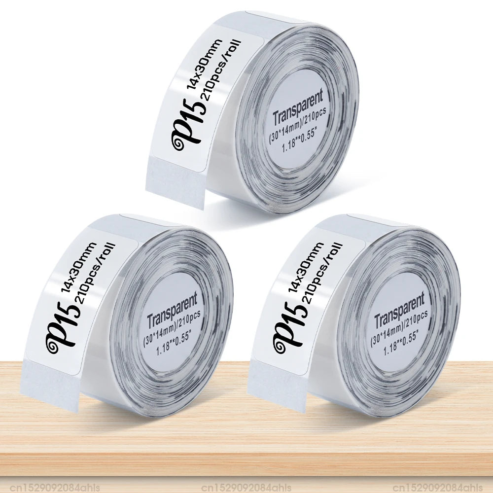 Label-Drucker 2025: Mini-Thermal P15 Portable-Bluetooth - Adhesive Sticker Inkless Collection