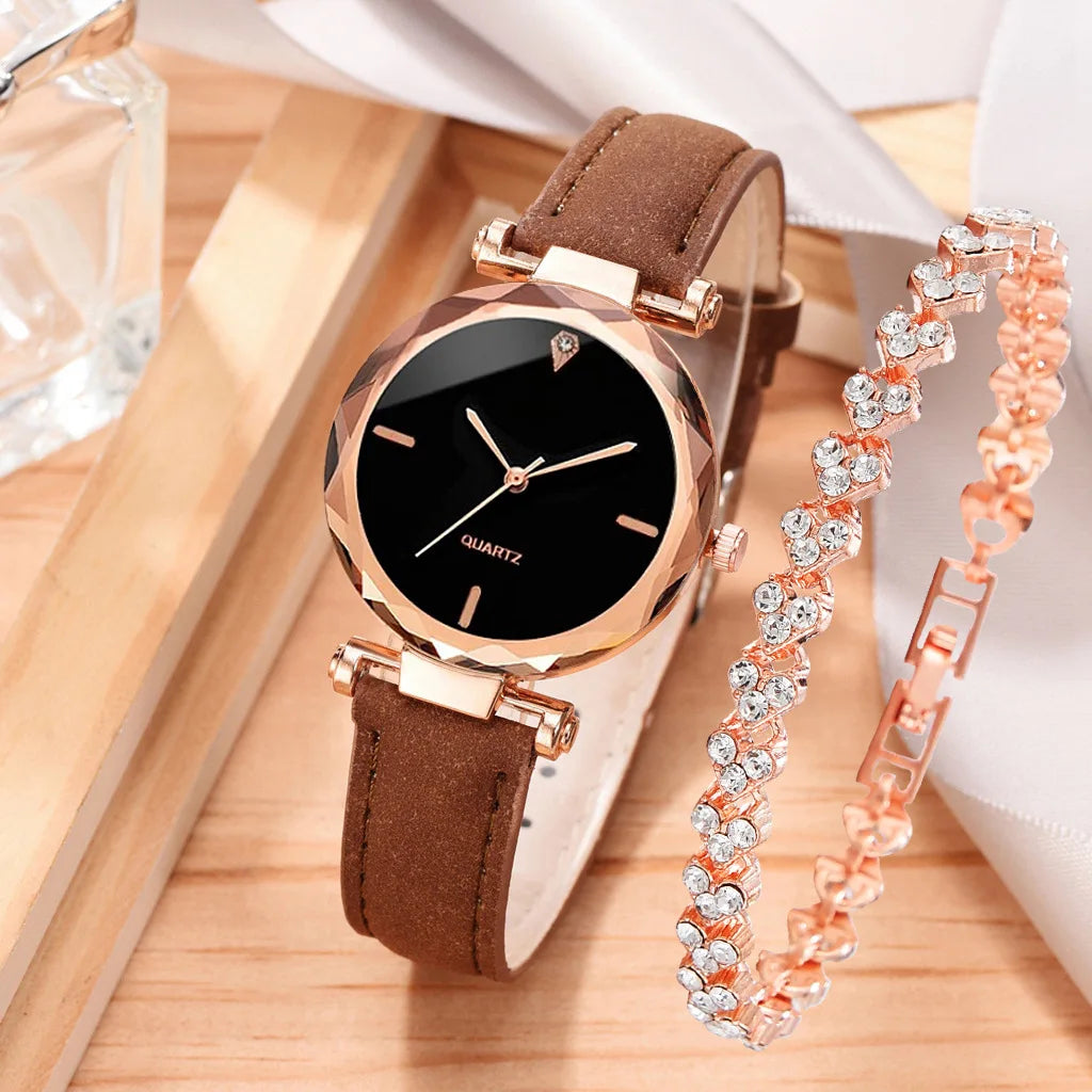 Luxus Uhr Damen Armband Strass - Mode Armbanduhr Weiblich Casual Damen Uhren - Armband Set Uhr Elegant