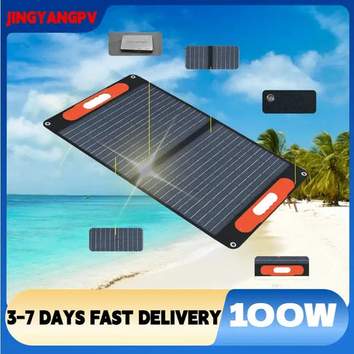 Solarpanel 100W Faltbar IP67 Wasserdicht Für Camping