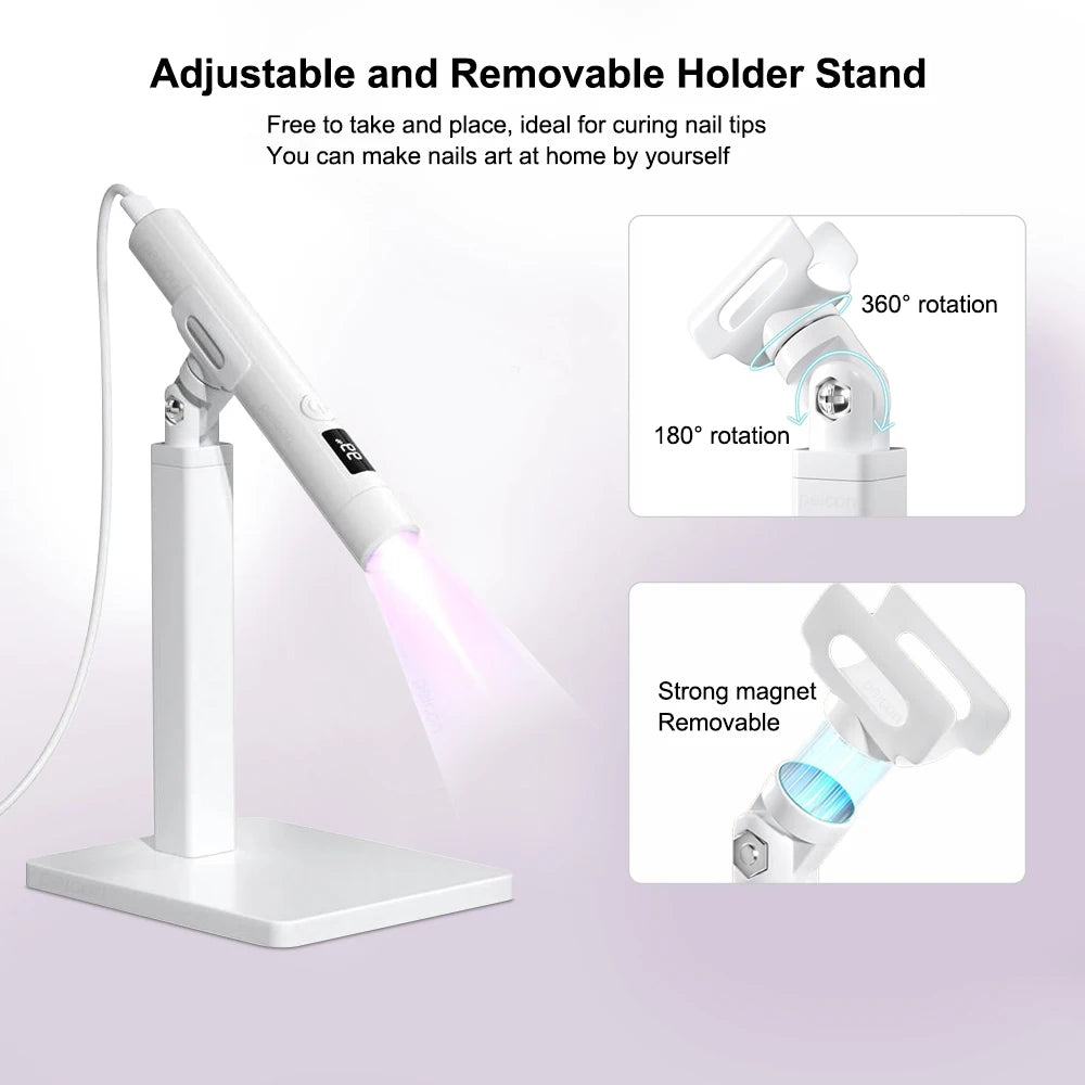UV LED Nail Lamp Mini UV Nail Lamp for Manicure Mini Nail Dryer Stand Lamp Professional Ultraviolet Portable Nails Drying Light