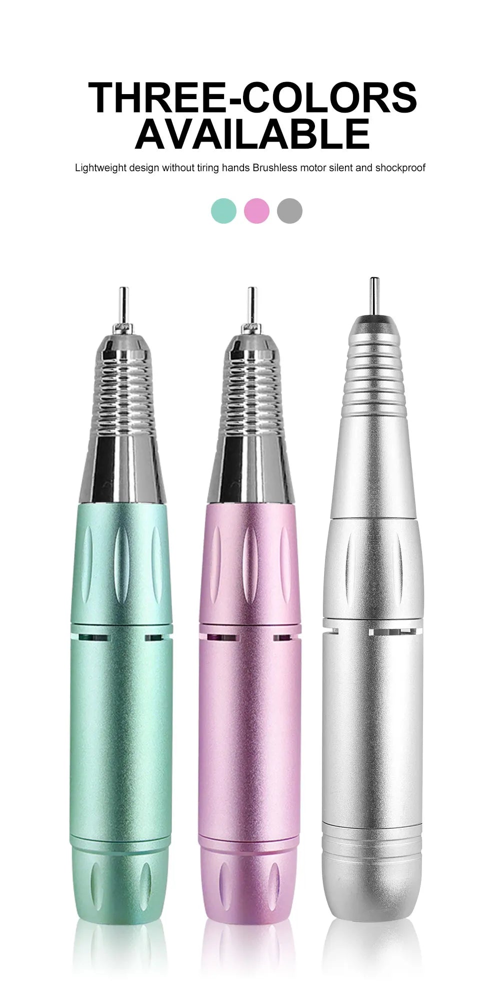 1 buc unghii electrice de gaurit stilou mâner pilă poloneză mașină piesă manichiură pedichiură instrument pentru unghii mașina de găurit accesorii