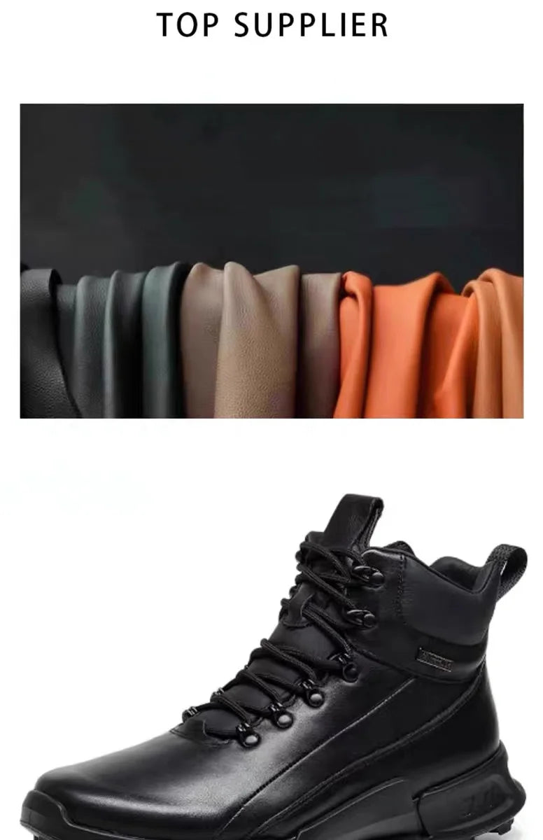 Ghete din piele naturală VRKKC 2052HO - Ghete la gleznă, partea superioară din PU, mărimea 40-46 lățime standard