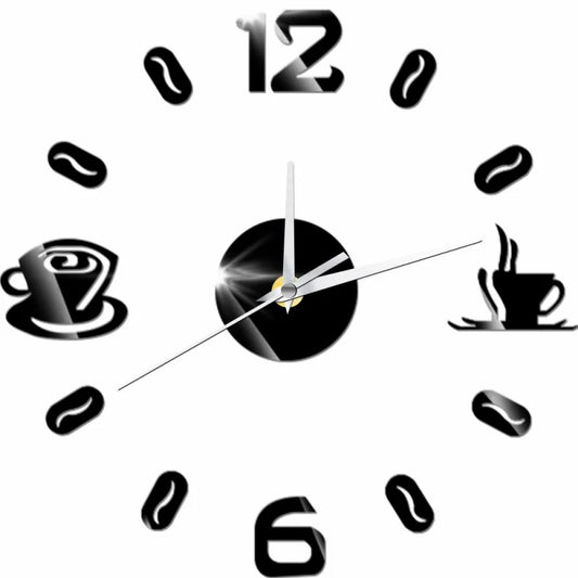 Choice 3D Wanduhr Acryl Rahmenlos - Quartz Leise 80cm