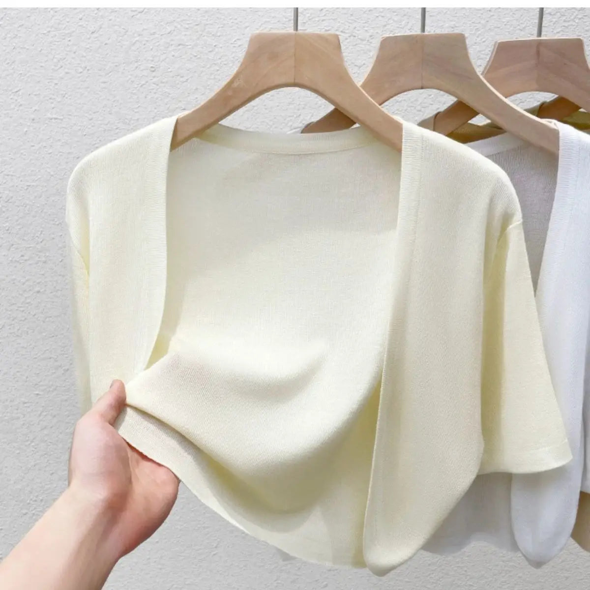 CN Strickjacke Sonnenschutz - Material Viskose, Slim Fit, Größe M