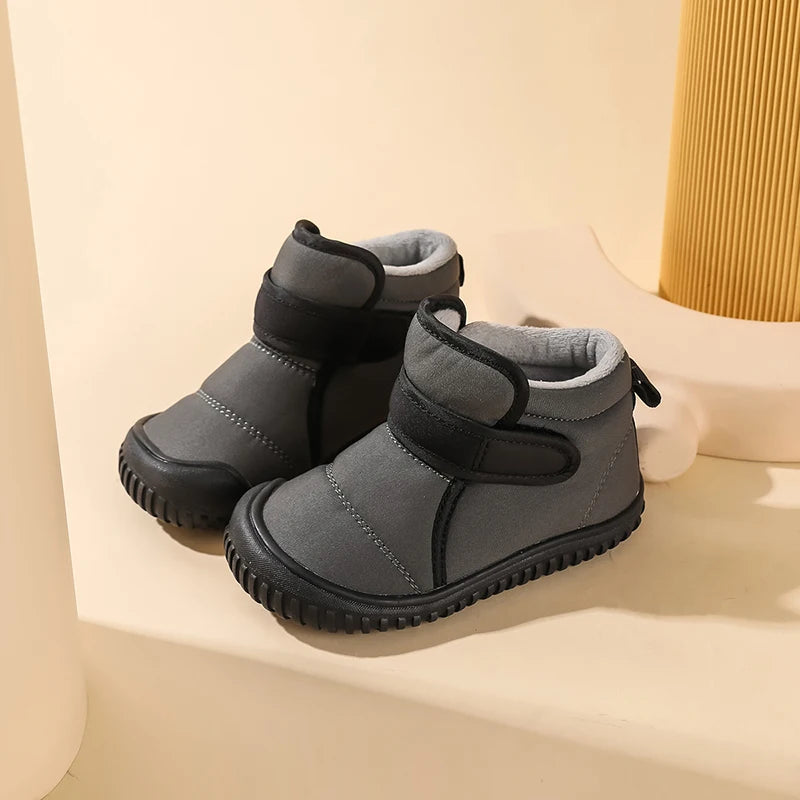 Mädchen Winter Stiefel Kleinkind Kinder Schnee Stiefel Für Jungen Mode Turnschuhe Knöchel Warme Plüsch Kurze Stiefel Casual Baumwolle Schuhe