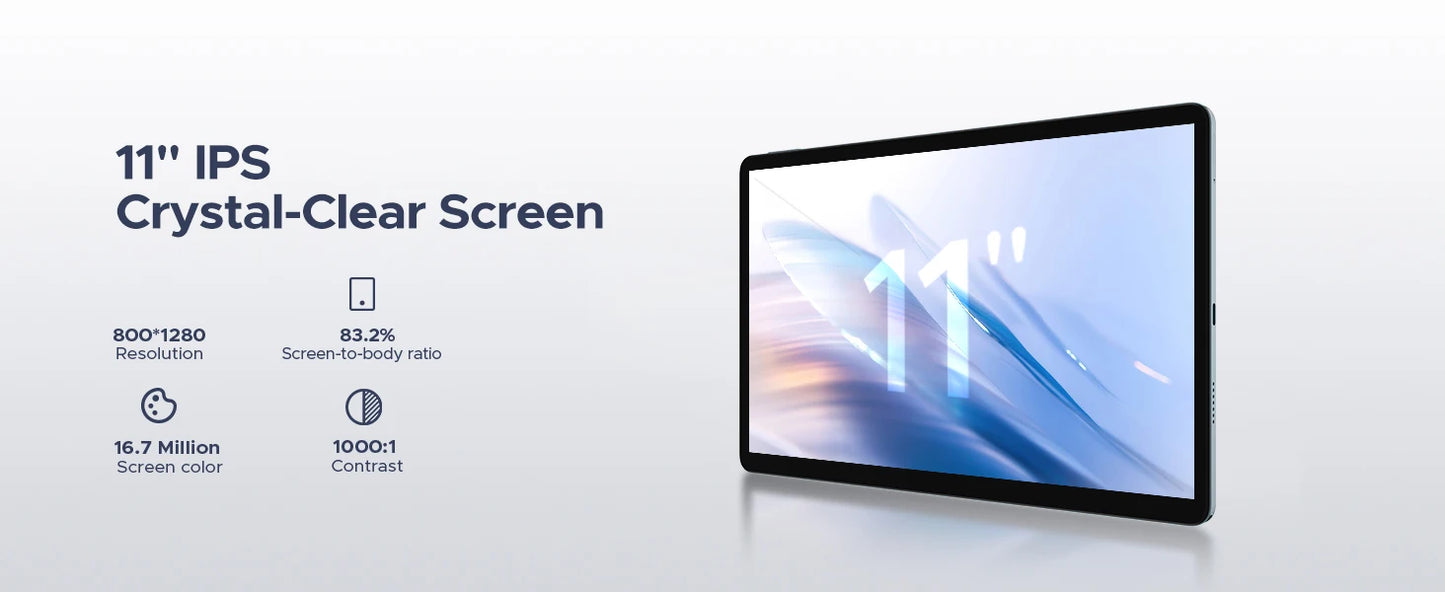 DOOGEE U11 Pro Android Tablet - 6GB RAM 11 Zoll Unisoc T7200