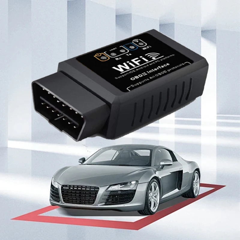 OBD II WIFI Scanner 2025 - ELM327 V1.5 Wireless Diagnosegerät - Automotive Fehlerdiagnose Einfach Bedienbar