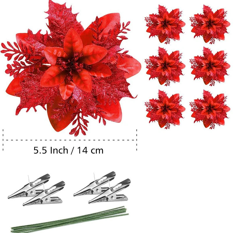 FestivaDecor DekoSet Weihnachtsdeko - 12/24/36 Kunststoff