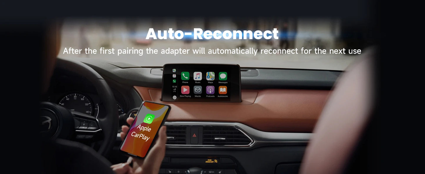 Spedal 2in1 CarPlay Android Auto Kabellos - Plug 5V Mini