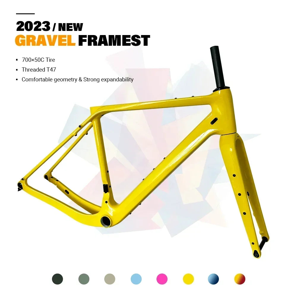 FARAOLLC GT30 Carbon Gravel Rahmen - T47 700Cx50C Disc