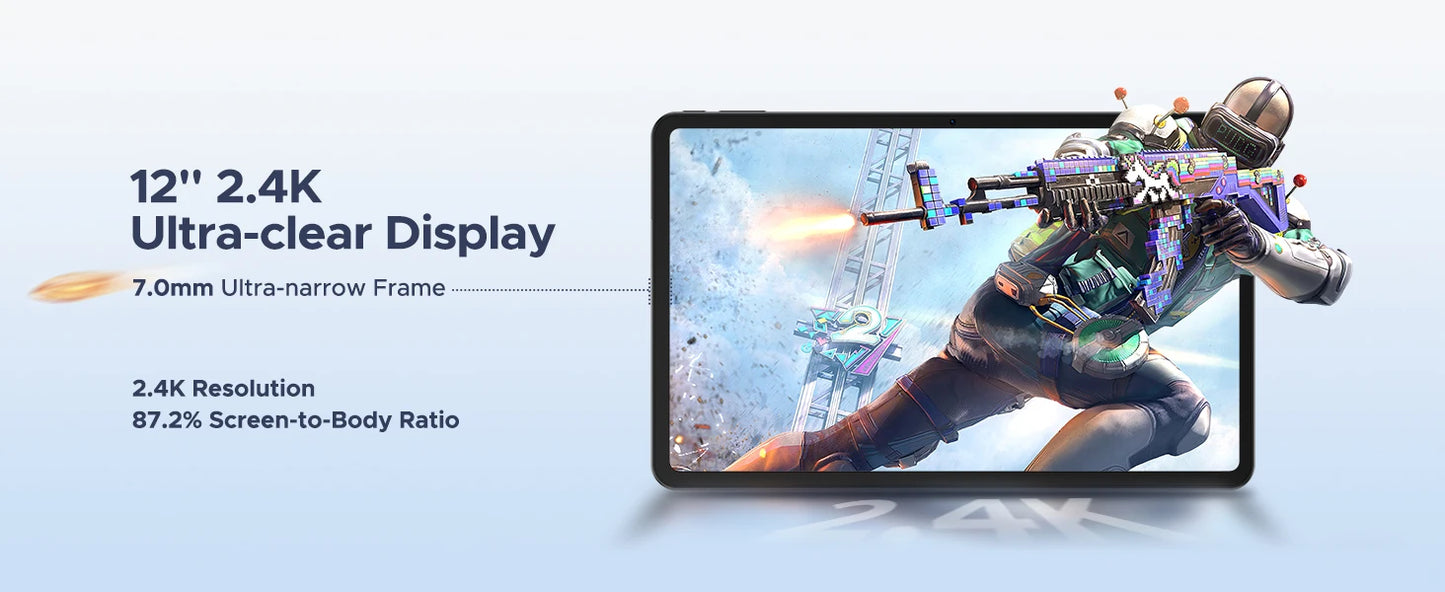 DOOGEE V Pad 2-in-1 Tablet - 256GB ROM 8800mAh Akku 12Zoll Display