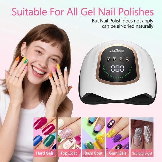 Professional Nail Dryer UV LED Lamp for Manicure Nails Gel Polish Dryer Light Nail Art Accessories Curing Gel Toe Nails Drying