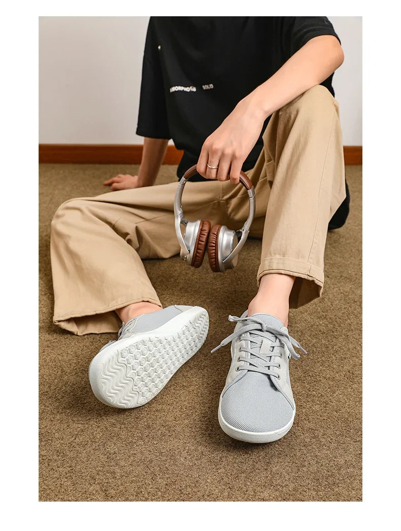 Sneakers For Men New Wide Barefoot Sneaker 2025 Fashion Flats Soft Zero Drop Sole Wider Toe LightWeight Fashion Shoes Plus Size