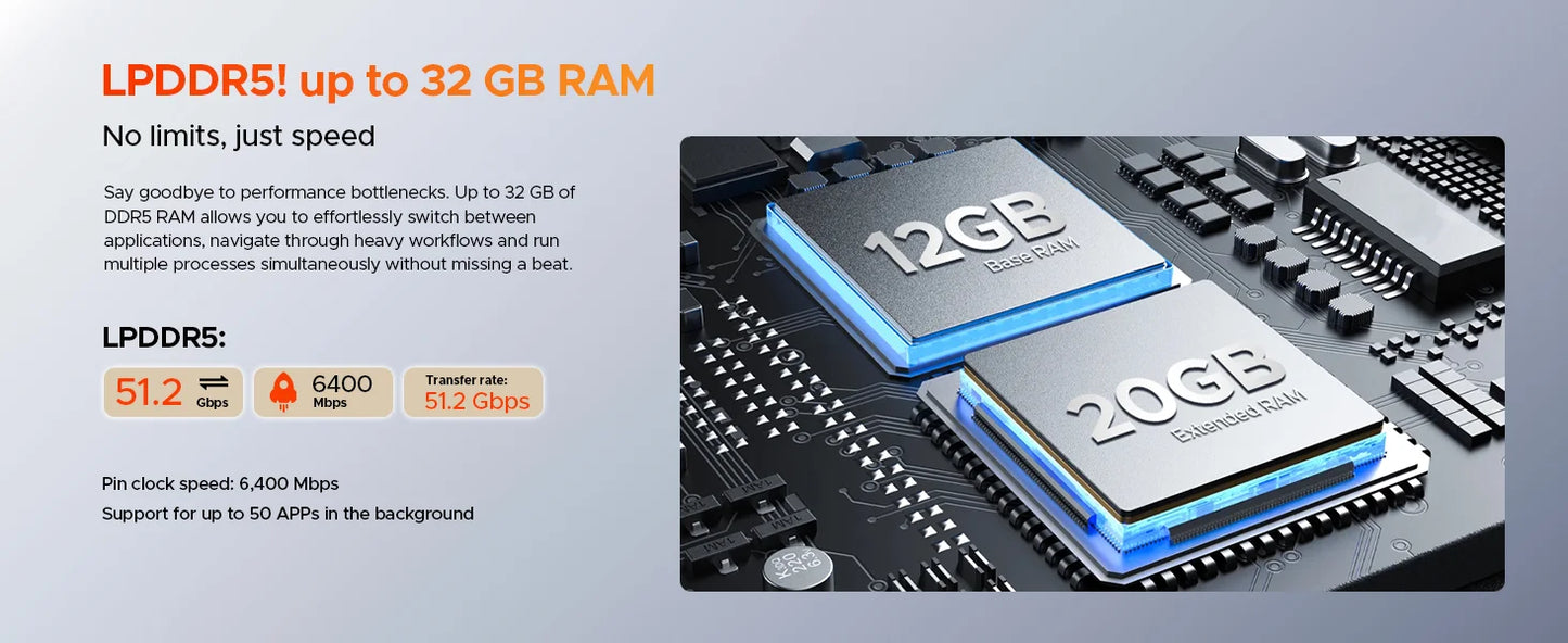 DOOGEE V Max Pro Robustes 5G Smartphone - 22000mAh 33W 6,58 Zoll