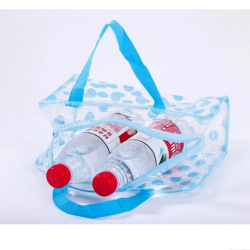 PVC Waterproof Swimming Bags Outdoor Sports Travel Bathing Storage Bag Women Transparent Beach Sea Pool Supplies