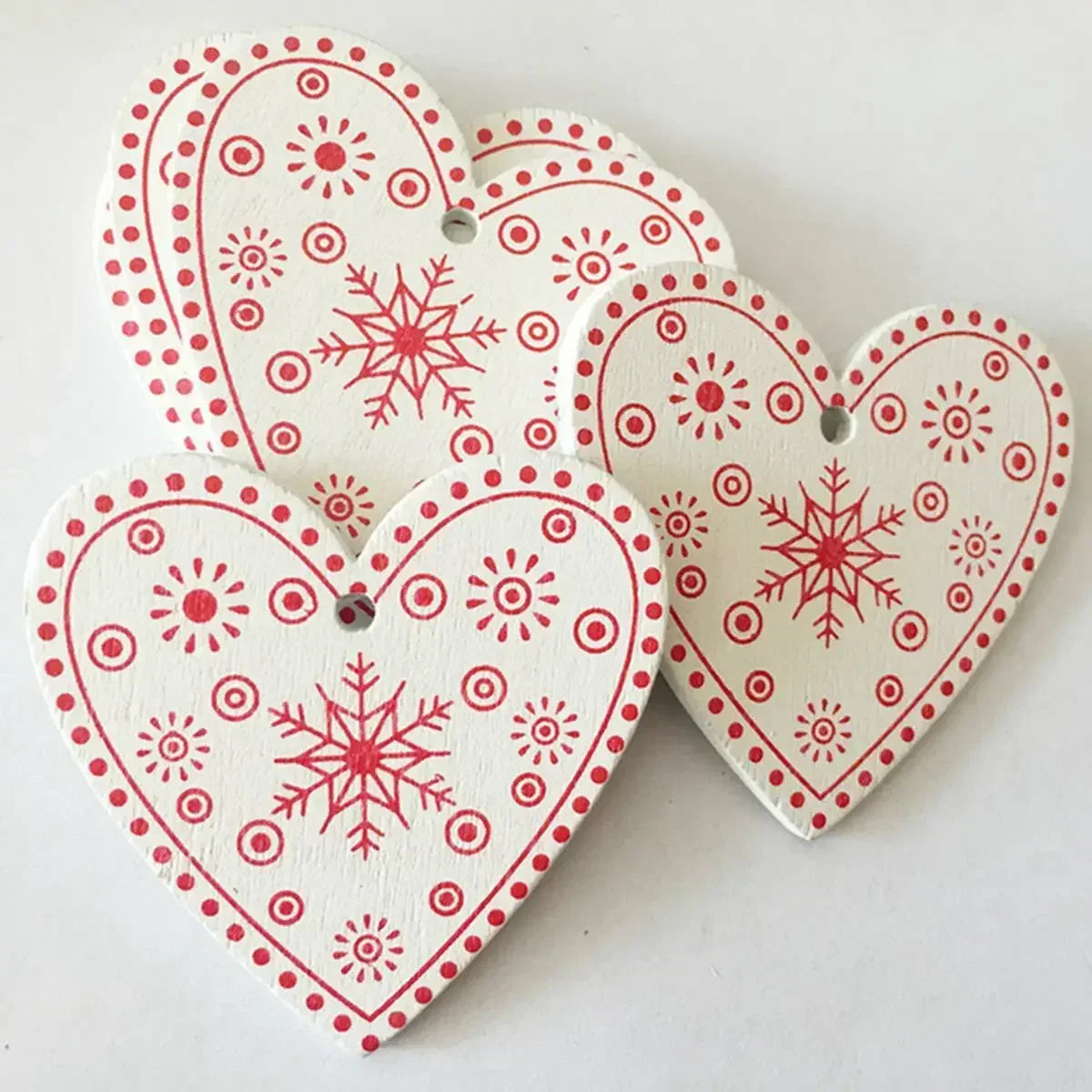 HighConcerned Mini Holzdeko - Unbehandeltes Holz, 4x5 cm, 10 Stück