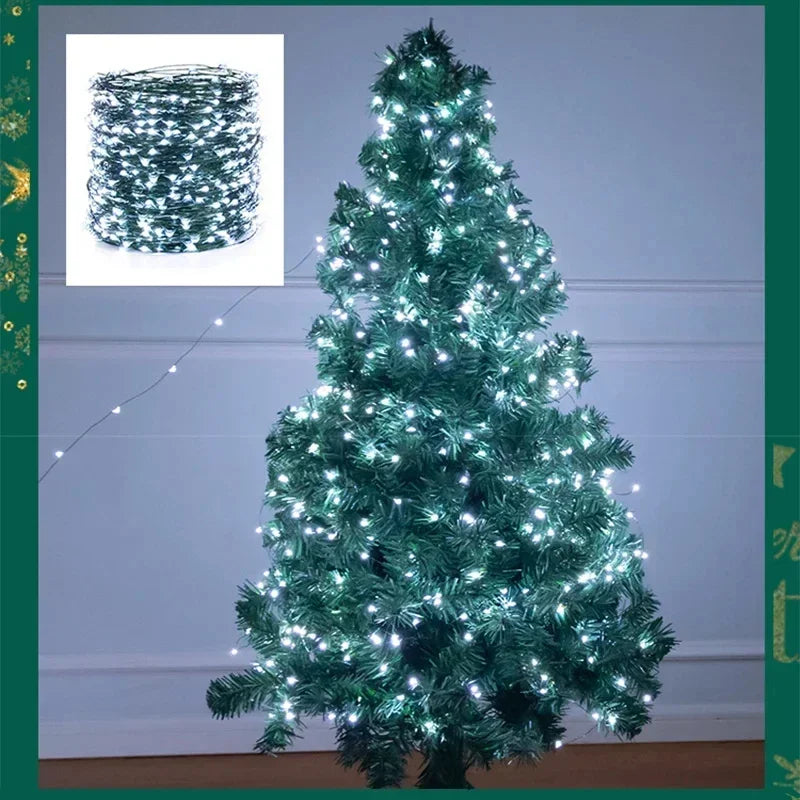 LumenGlow LED Lichterkette Kupferdraht - Fernbedienung, 10 m, 200 LEDs