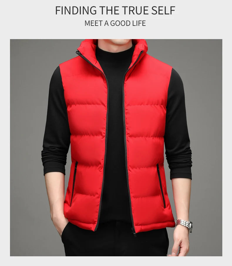 CN Fujian Daunenweste Standkragen Winddicht - Füllung Daunen/Baumwolle, Größe M, Wärmeleistung Hoch