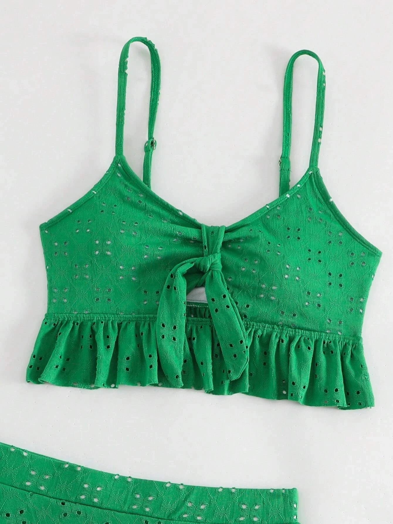 2025 3pack Schwimmbekleidung Frauen: Bikini Schwimmanzug Strand Rock - Knoten Badeanzug Strandmode Rüschen Zweiteilig Bikini Set Biquini Vielseitigkeit