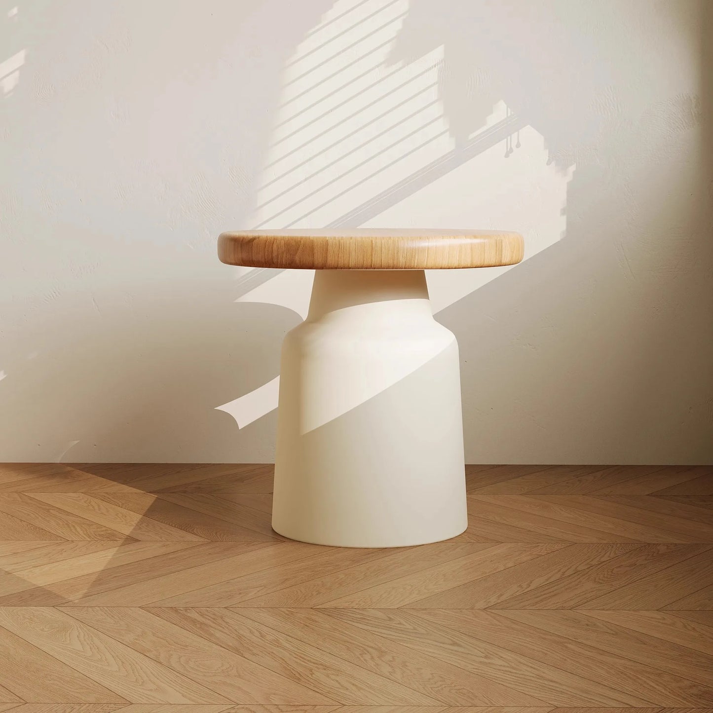 Creamy Wind Apartment Coffee Table Living Room Household Small Apartment Simplicity Iron Round Homestay Coffee Table Furniture